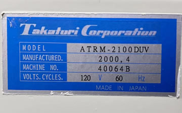 TAKATORI ATRM 2100撕膜機
